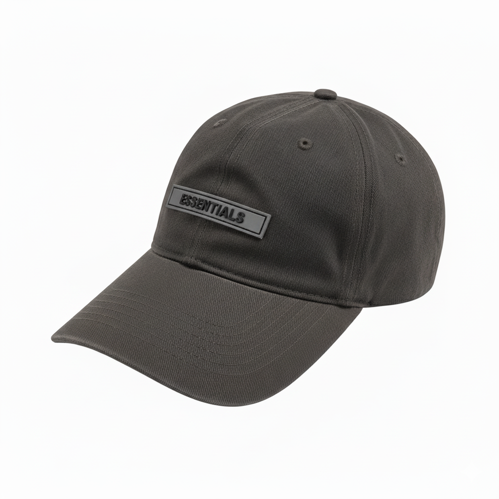 ESSENTIALS PLAIN CAP BLACK